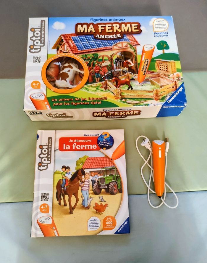 Stylo lecteur Tiptoi+ Je découvre la ferme + ma ferme animée