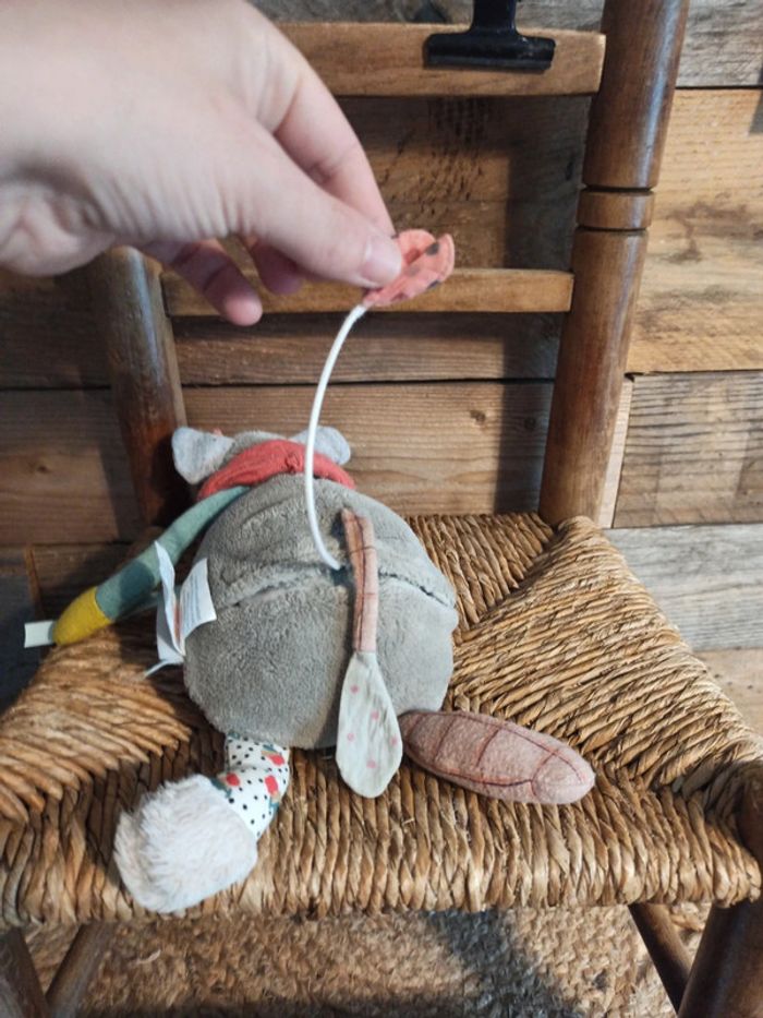 Peluche souris musicale Moulin roty tbe - photo numéro 6