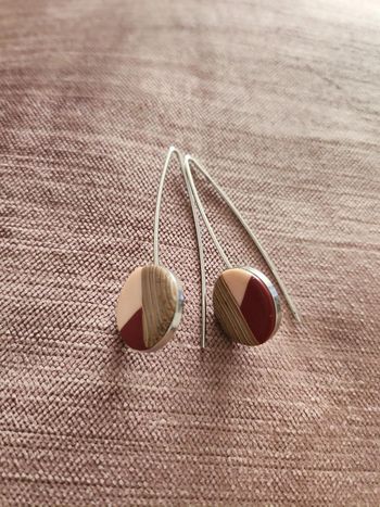 Boucles d'oreilles argentées