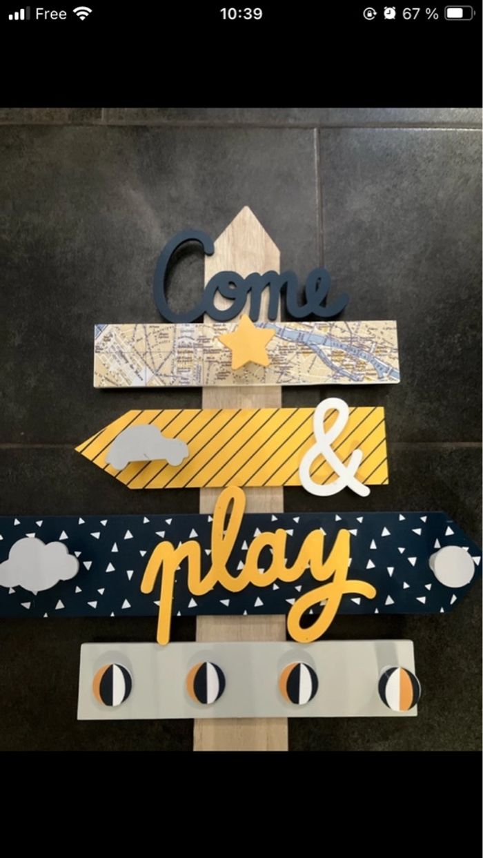 Patère chambre garçon - photo numéro 2