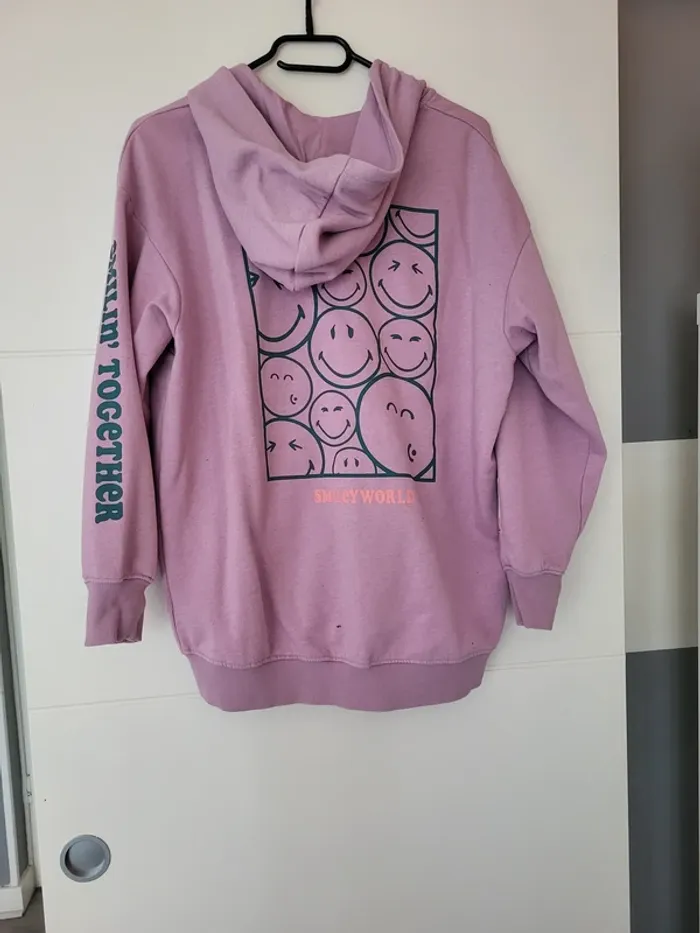 Sweat à capuche violet "The Future is Ours" 11-12 ans " - photo numéro 2