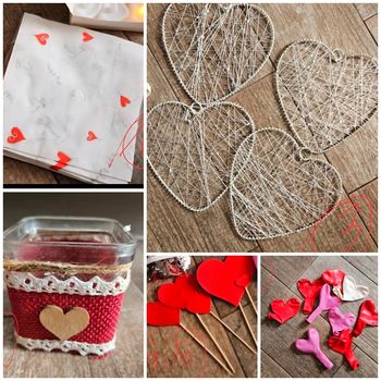 Déco pour St Valentin à l unité ou en lot 