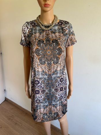 Robe imprimée à manches courtes Esprit taille 34 jamais portée