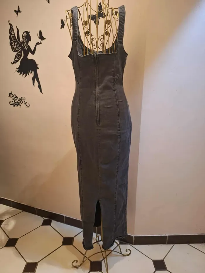 Robe longue en jeans - photo numéro 4