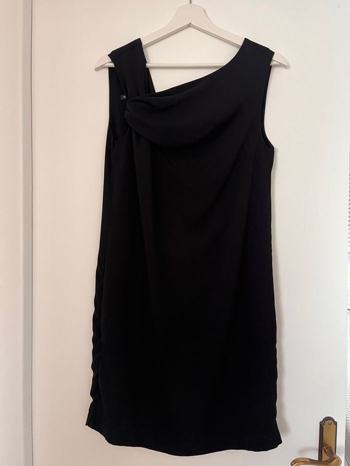 Robe drapée Mango noir TS - photo numéro 3