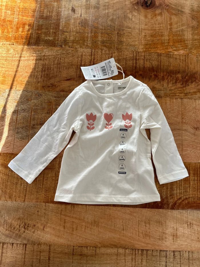 T-shirt manches longues orchestra 6 mois