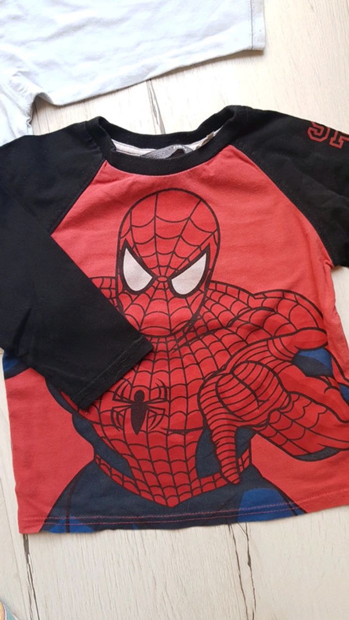 Lot de 3 tee shirts manches longues garcon 2ans - photo numéro 3