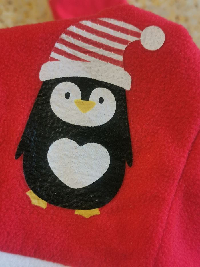 Robe de Noël pingouin 86 cm - photo numéro 4