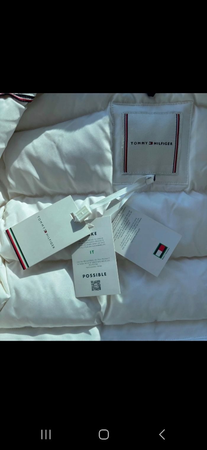 Doudoune blanche Tommy Hilfiger - photo numéro 3