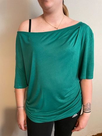 tee-shirt 3/4 vert H&M