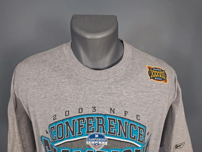 tee shirt imprimé vintage nfl carolina panthers/ homme noir / Taille L (446) - photo numéro 2