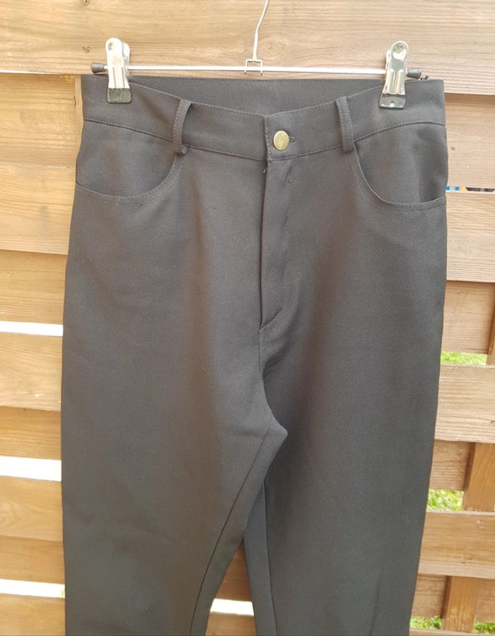 Pantalon crayon taille haute noir - photo numéro 2