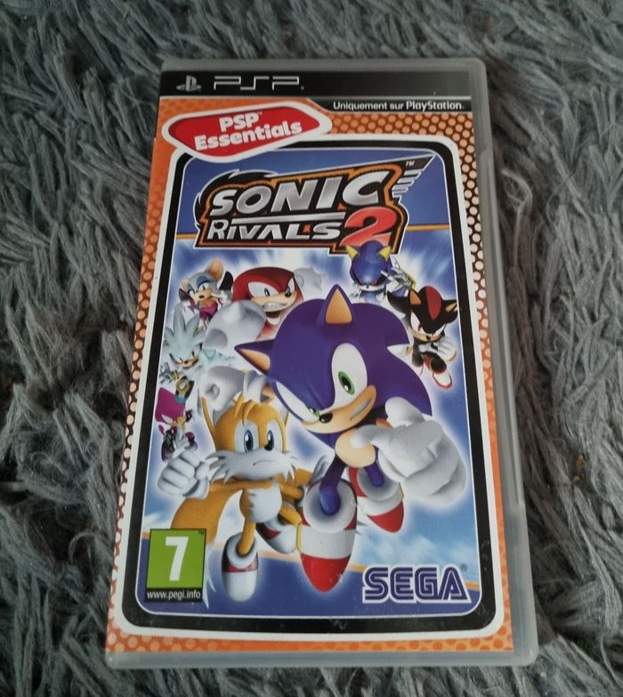Boîte vide de jeu avec livret Sonic Rivals 2 PSP