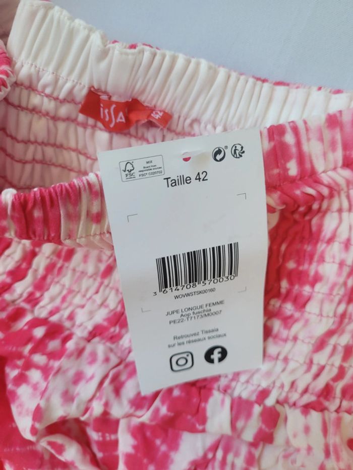 NEUF - Jupe longue fuchsia taille 42 - photo numéro 3