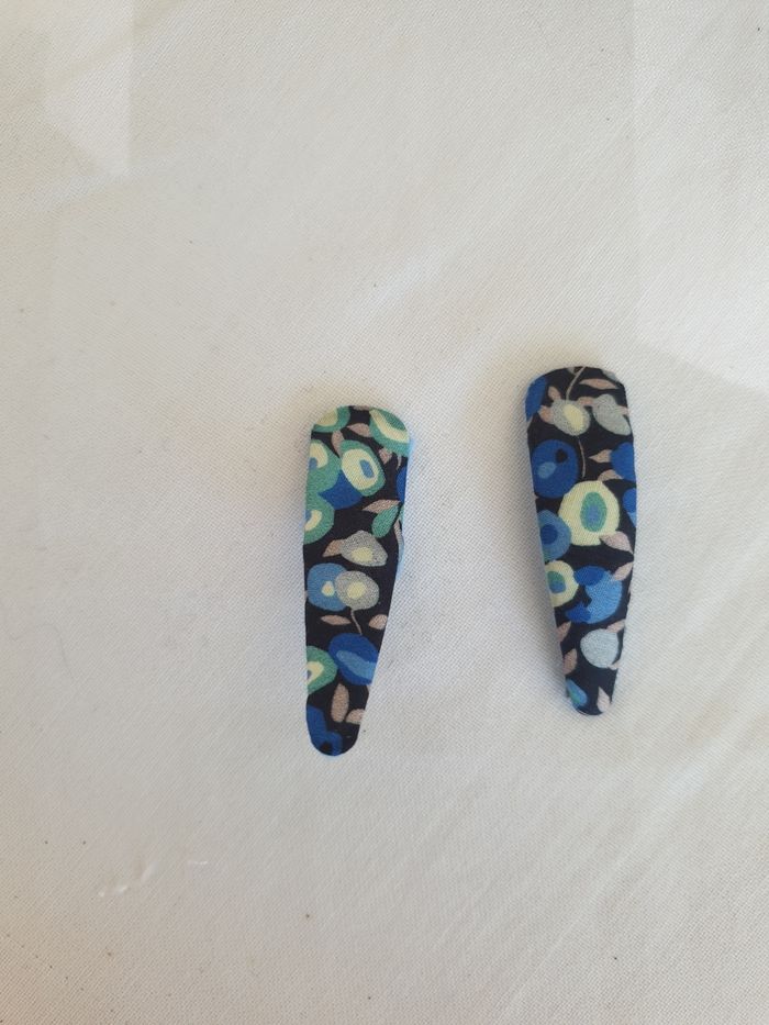 Barrette en tissu liberty