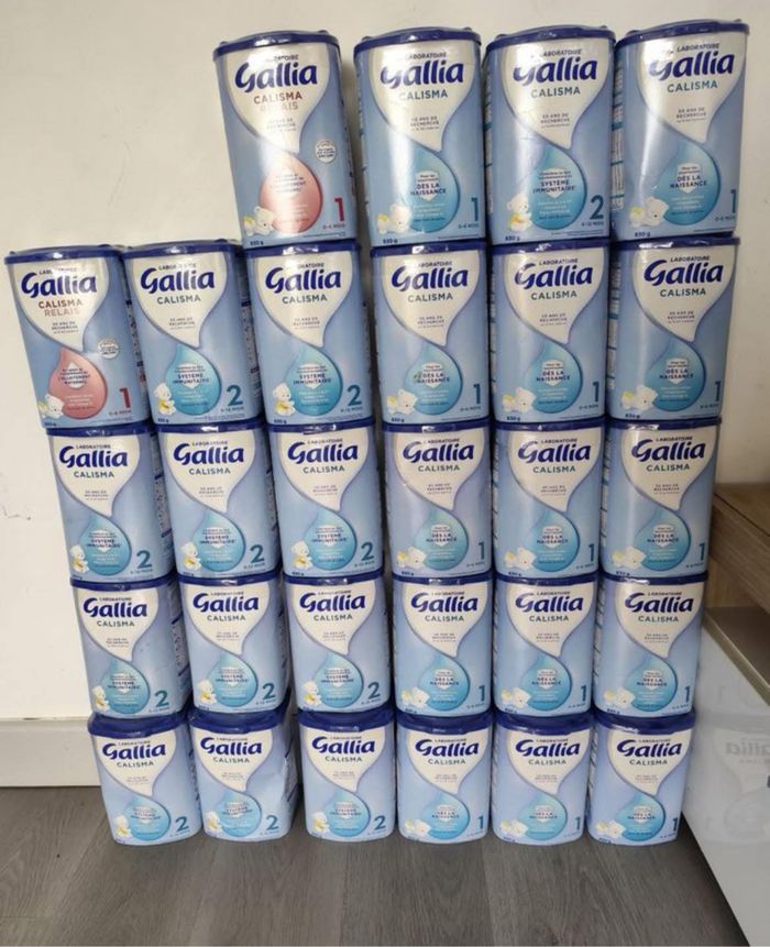 10 boîtes de lait gallia calisma