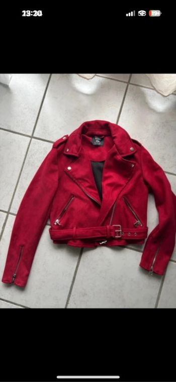 Veste bombardier en daim bershka