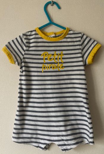 barboteuse imprimé petit pirate garçon 3 mois