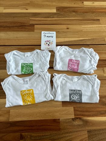 Lot de 4 bodies manches longues