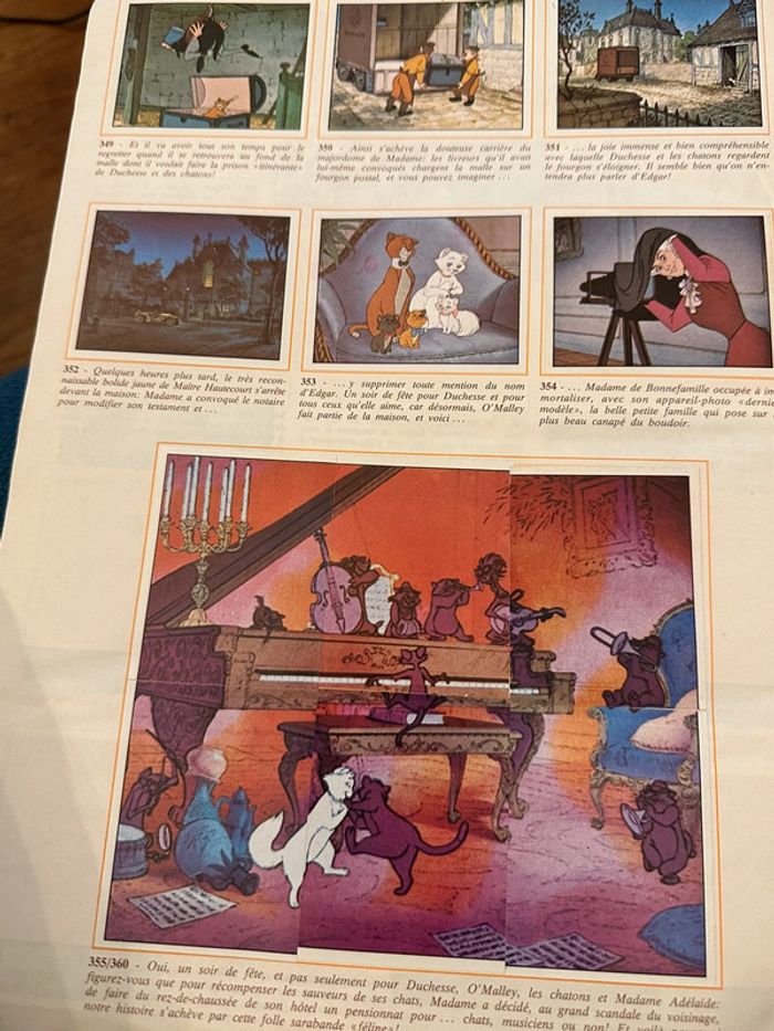 Grand album Panini complet Les Aristochats Disney stickers autocollants ancien vintage - photo numéro 10