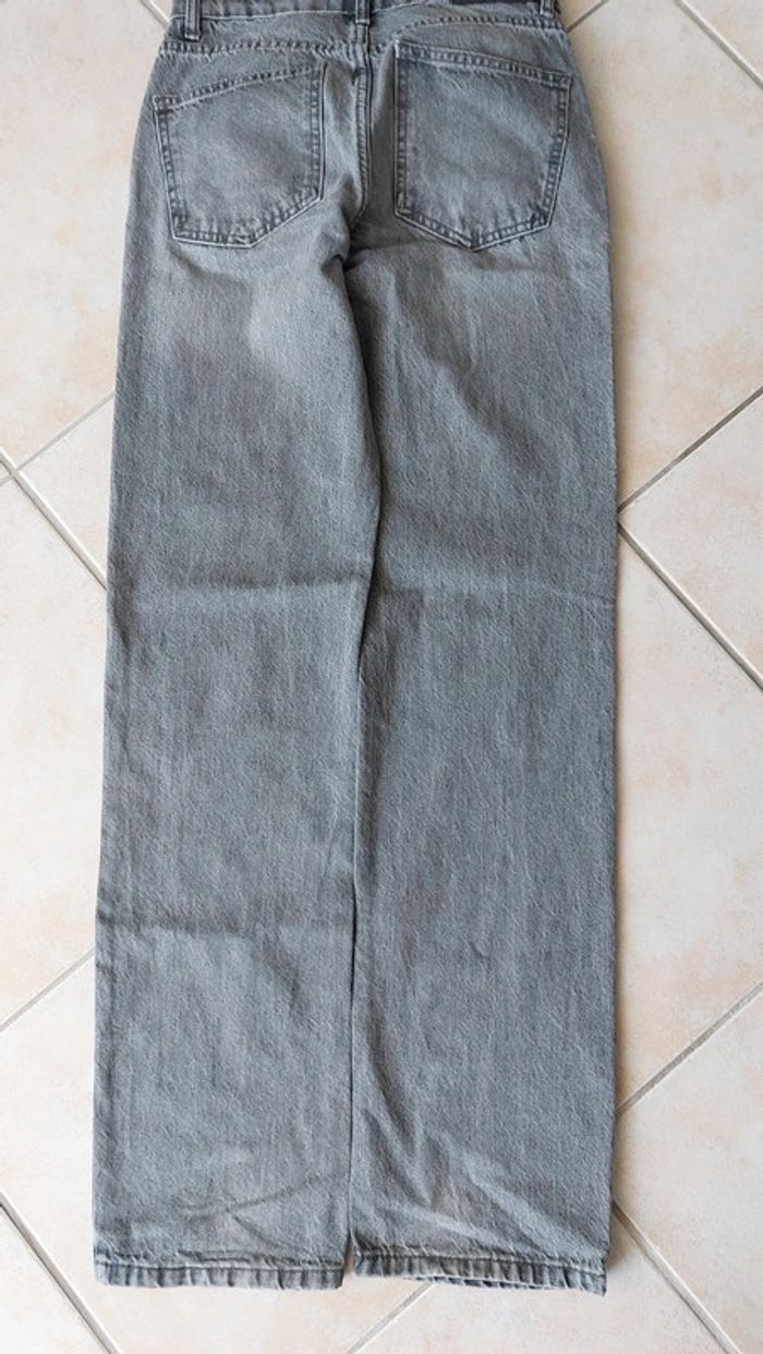 Jean large fille noir Pull&Bear Taille 34 - photo numéro 2