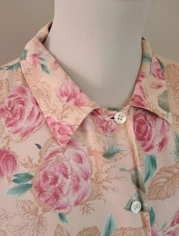 Chemisier fleuri à pinces viscose Pop 84 - photo numéro 6