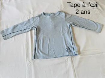 T-shirt manches longues tape à l’œil 2 ans