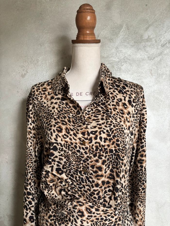Robe léopard drapée Burton neuve - photo numéro 2