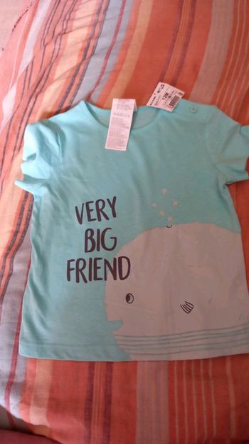 Tee-shirt 12mois neuf