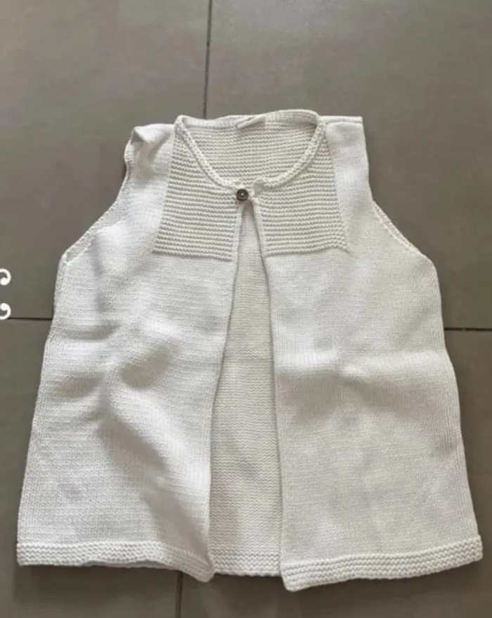 🤍 Gilet sans manches fille - Lililotte - Taille 8 ans