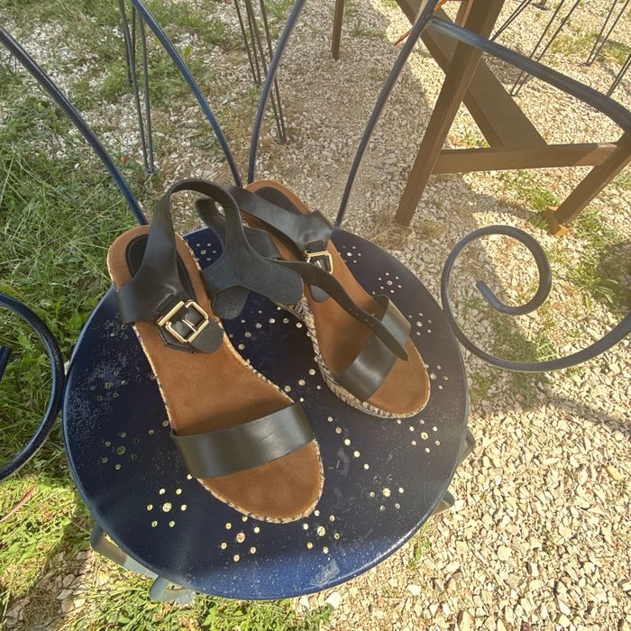 Sandale femme semelles compensées