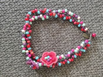 Bijou collier bois perles Catimini thème spirit