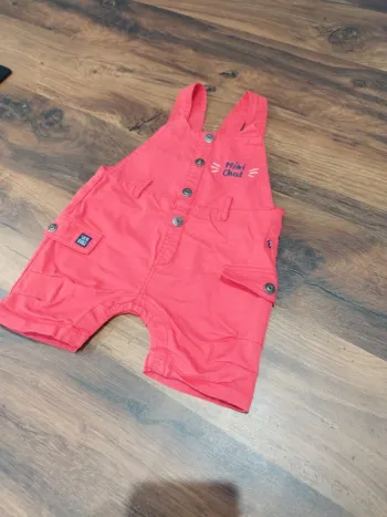 Salopette d'été "Sucre d'orge" taille 12 mois