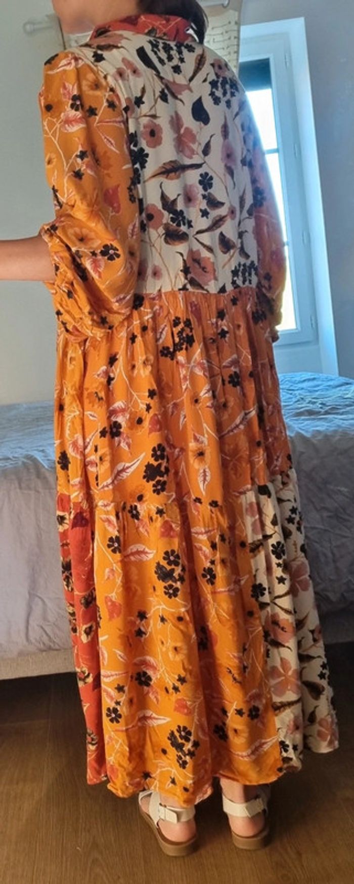 Robe longue d'été motif fleuri - photo numéro 4