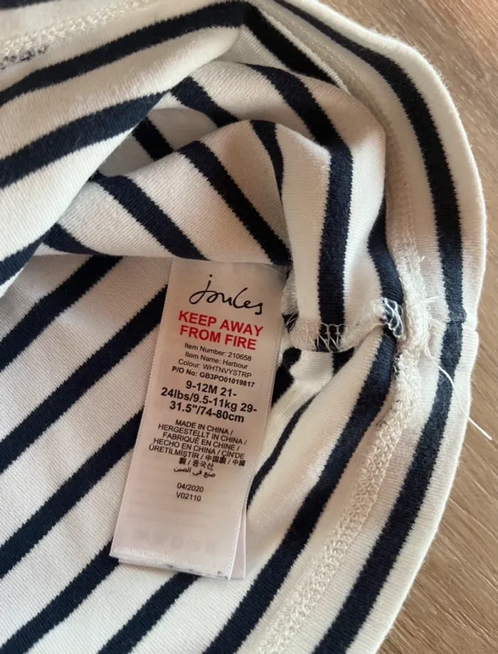 Pull marinière Joules 9/12 mois - photo numéro 5