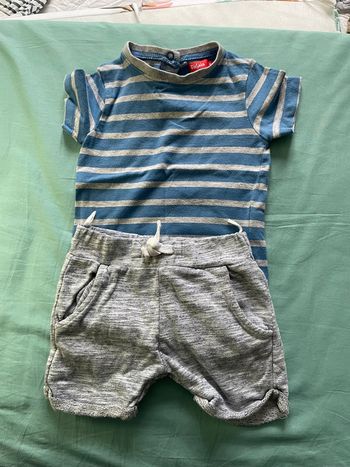 Ensemble short t-shirt 12 mois