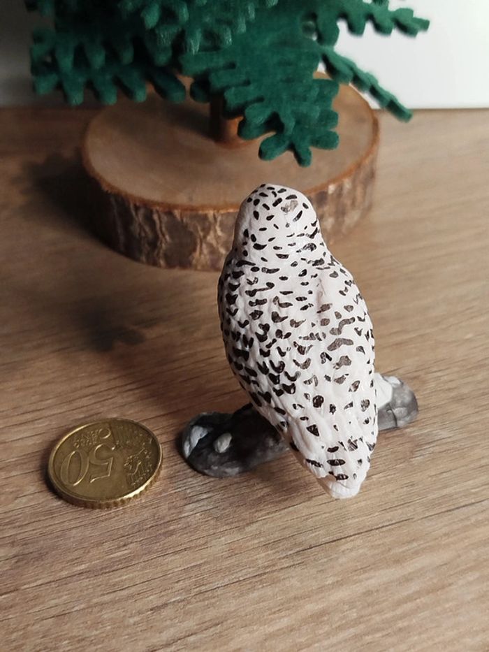 Figurine chouette des neiges Animal de la forêt - photo numéro 3