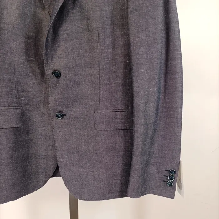 Veste de costume bleu grise "ganta" - taille 50 A481 - photo numéro 3