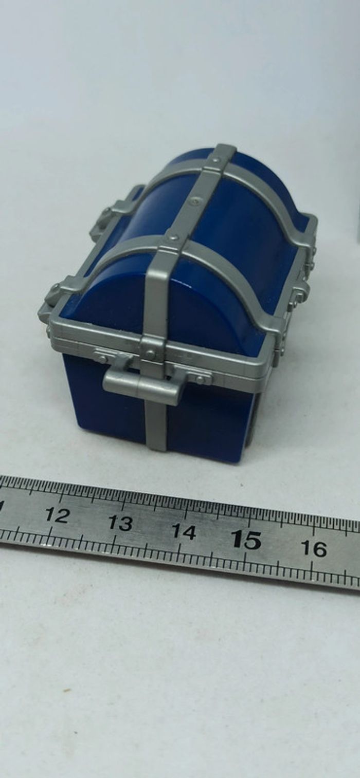 Coffre bleu et gris playmobil - photo numéro 2