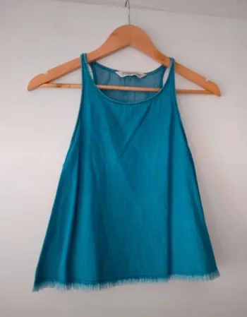 Débardeur en Jeans Bershka S