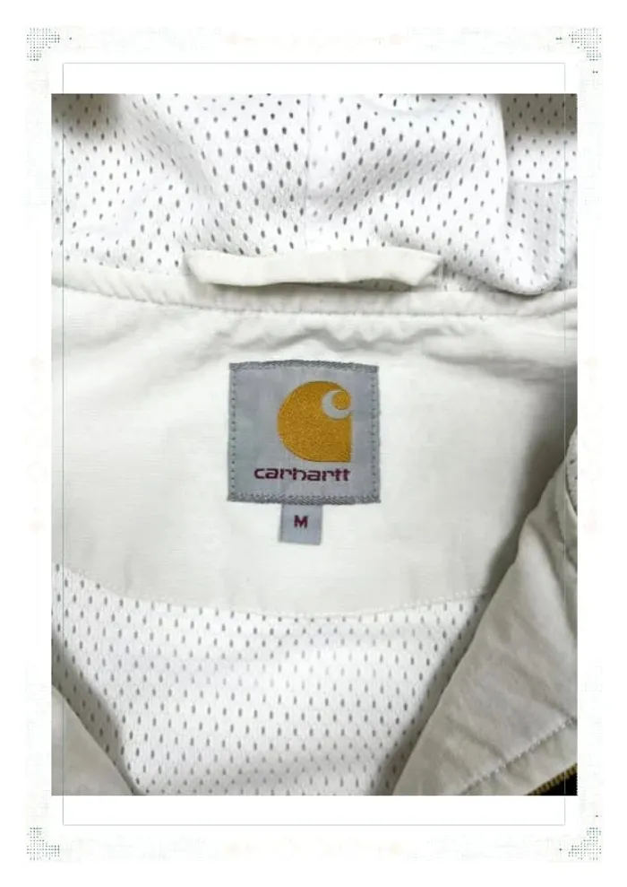 Carhartt veste coupe-vent blanche homme taille M avec détails de style - photo numéro 4