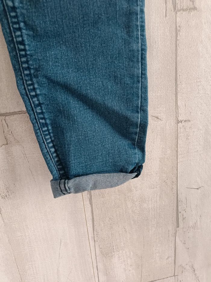 Jean slim taille haute bleu - photo numéro 3