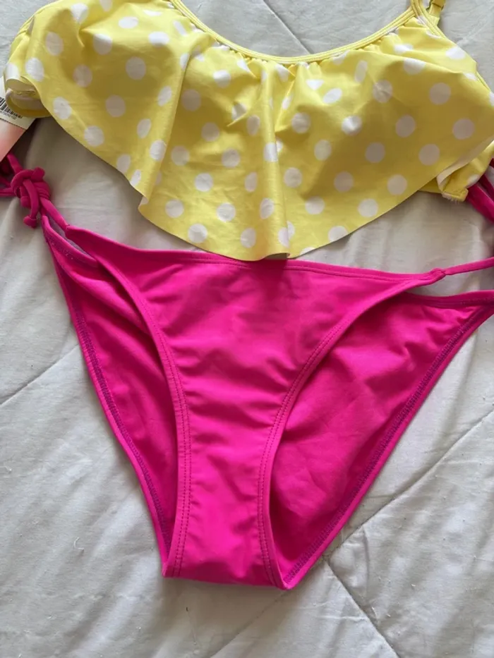 Lot 4 maillots haut bas ensemble bikini Penti ardene jaune rose marron taille M/38 neuf - photo numéro 2