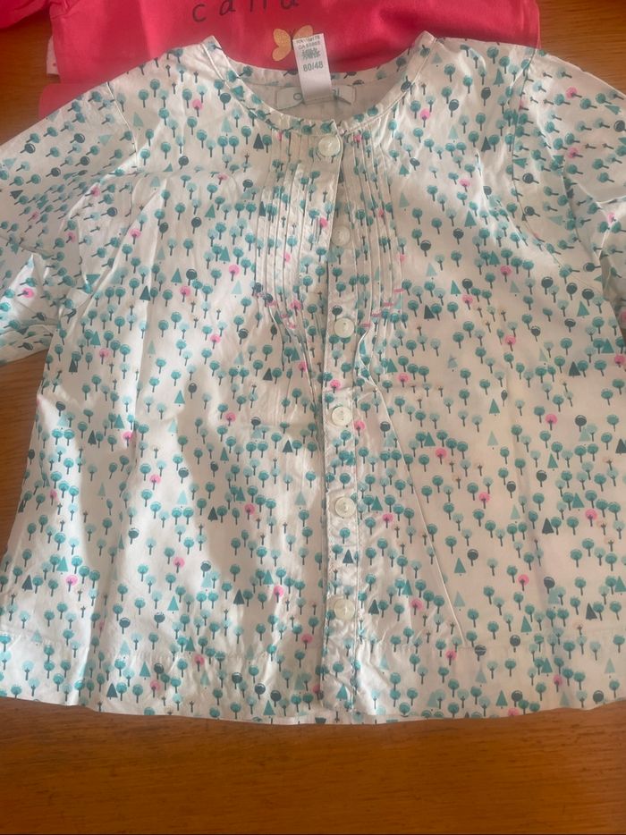 8 t-shirt et blouses manches longues fille 18 mois - photo numéro 3