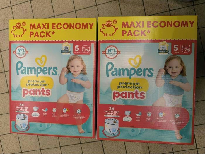 Pampers premium T5 - 2*74 couches