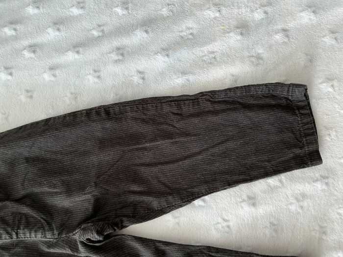 pantalon léger noir rayé blanc 12/18 mois H&M taille réglable - photo numéro 5