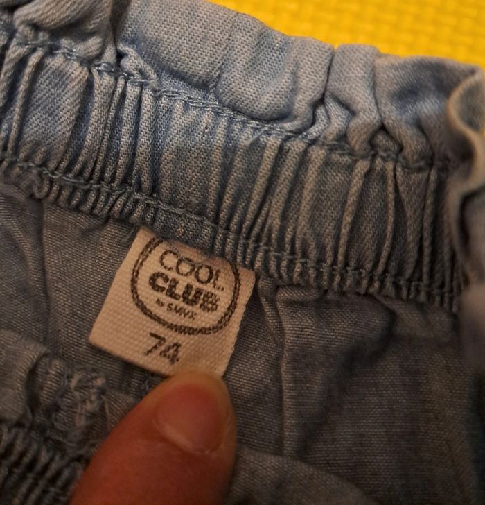 Short bleu clair, cool club, taille 12 mois (74 cm) - photo numéro 3