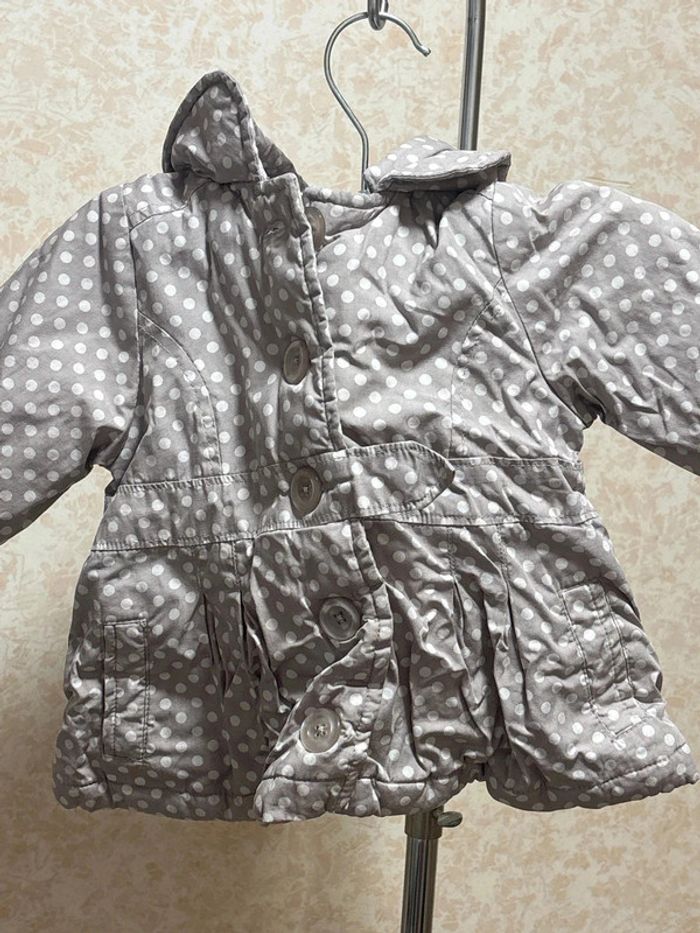 Manteau avec capuche détachable taille 9mois marque tape à l'œil - photo numéro 2