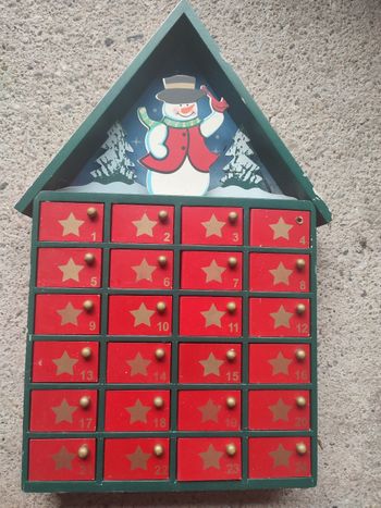 Calendrier de l'avent en bois