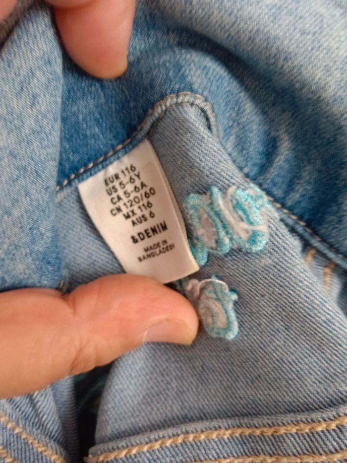 Veste en jean licorne - photo numéro 4